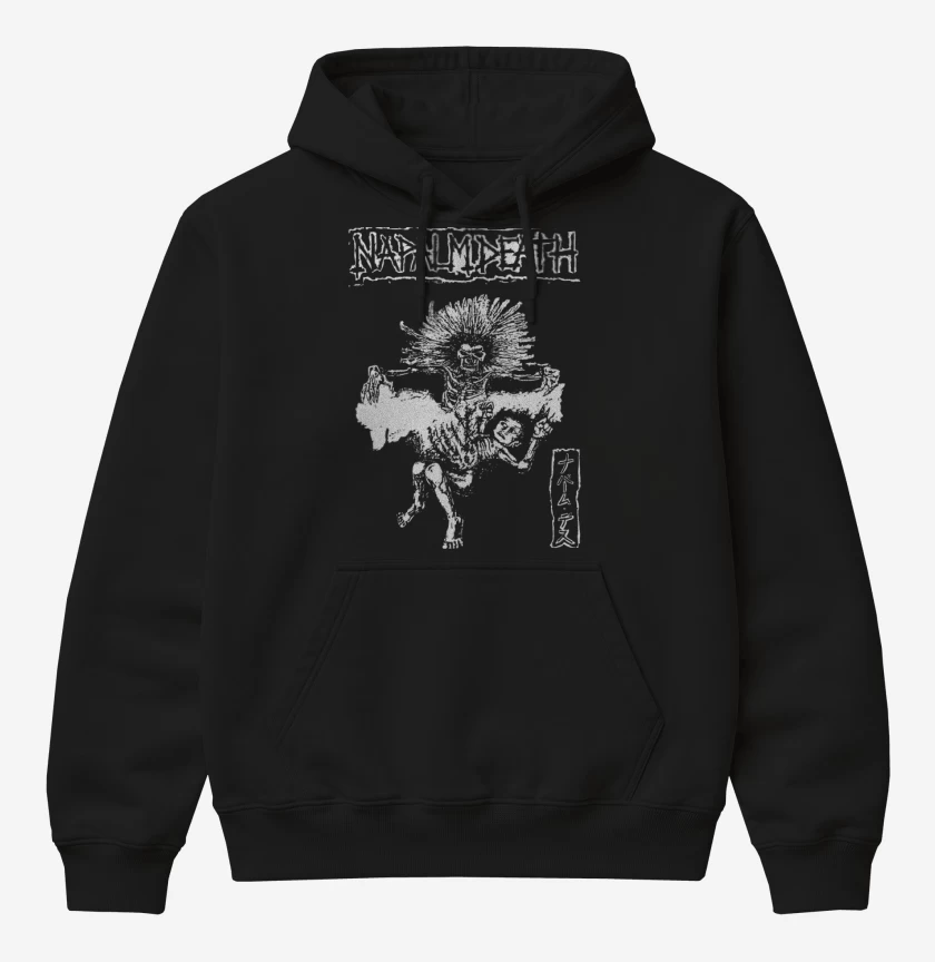 Poleron Canguro básico Negro de Napalm Death JAPAN