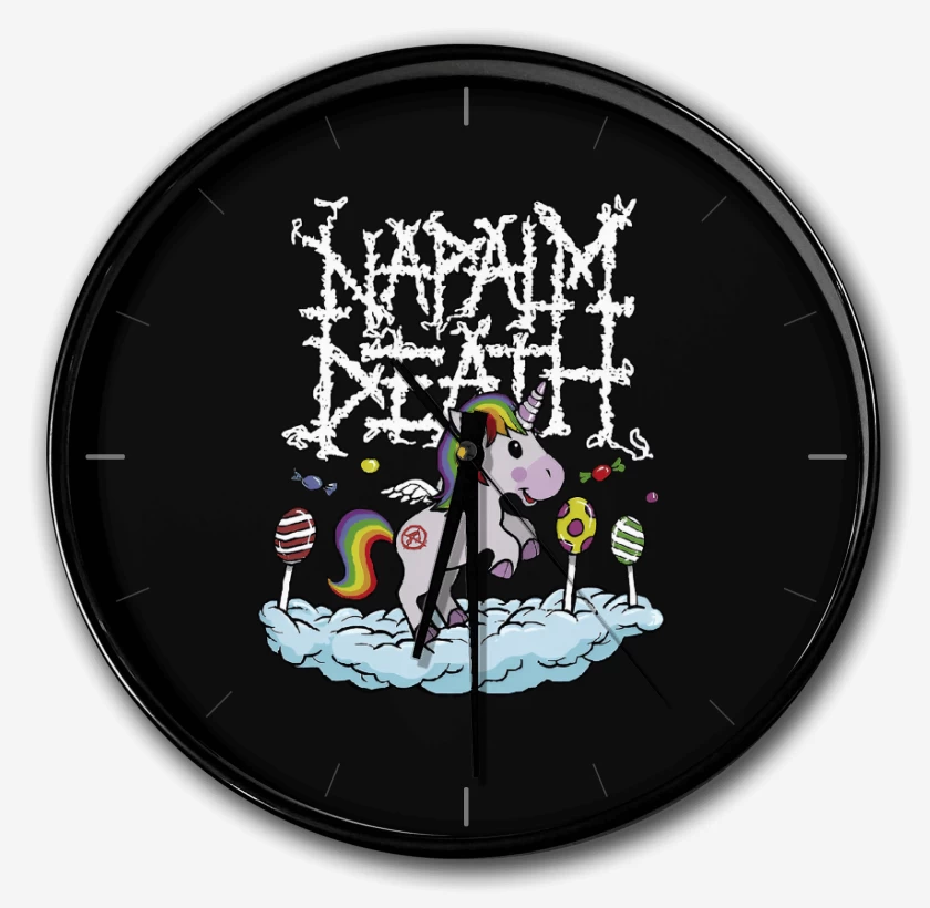Reloj Negro de Napalm Death Unicornio