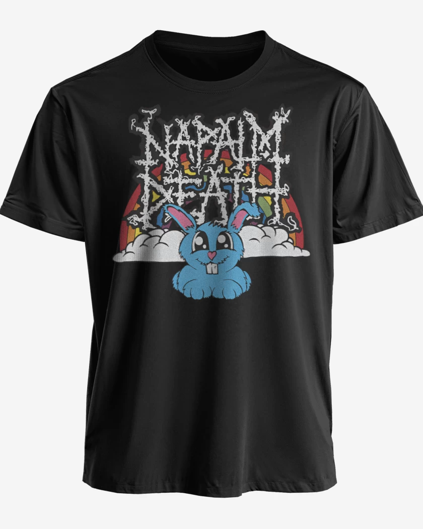 Polera premium Negro de Napalm Death Conejito
