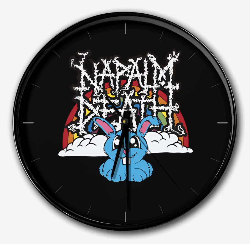 Reloj Negro de Napalm Death Conejito