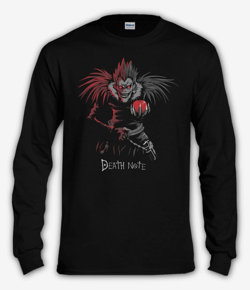 Polera manga larga Negro de Death note shinigami
