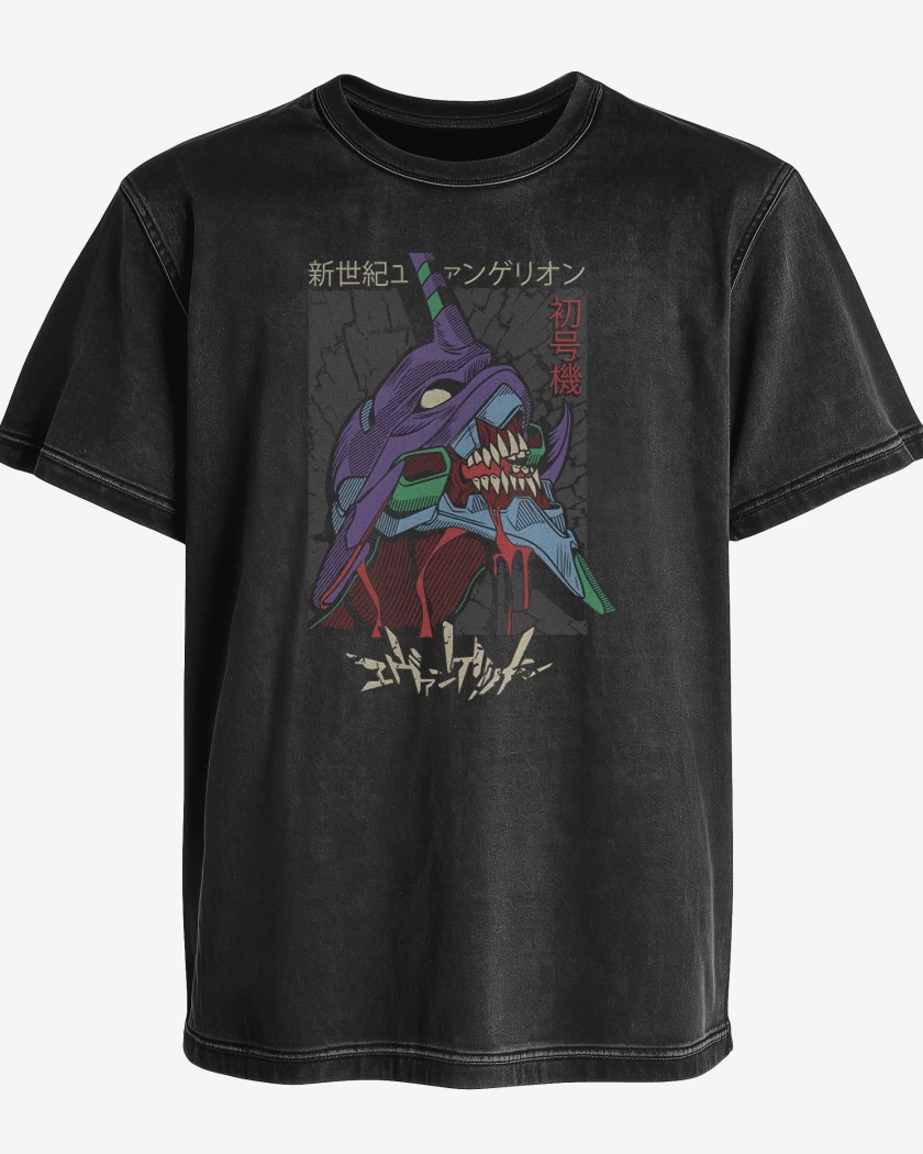 Polera desgastada Evangelion 01