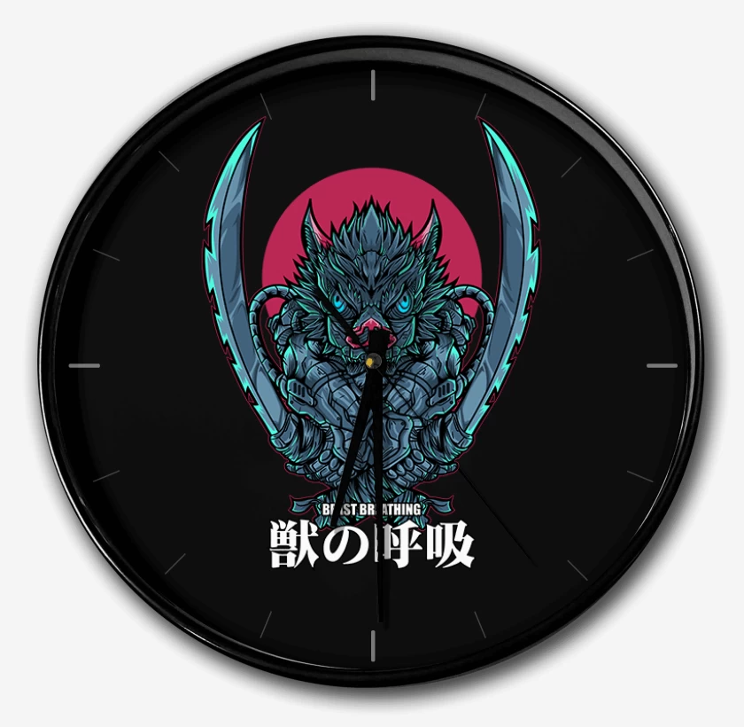 Reloj Negro de Inosuke respiracion de la bestia
