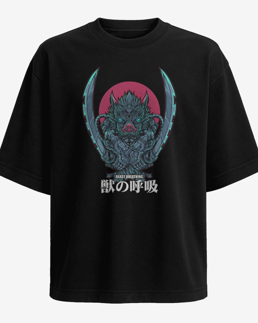 Polera Oversize Inosuke respiracion de la bestia