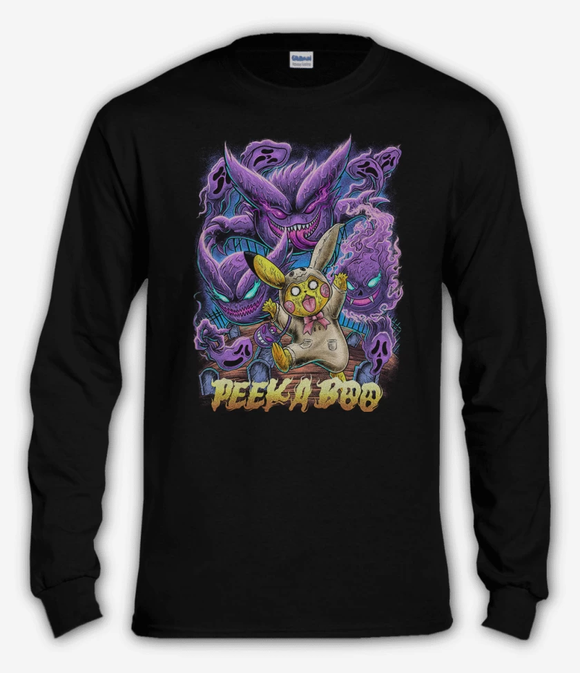 Polera manga larga Negro de Peeka booo