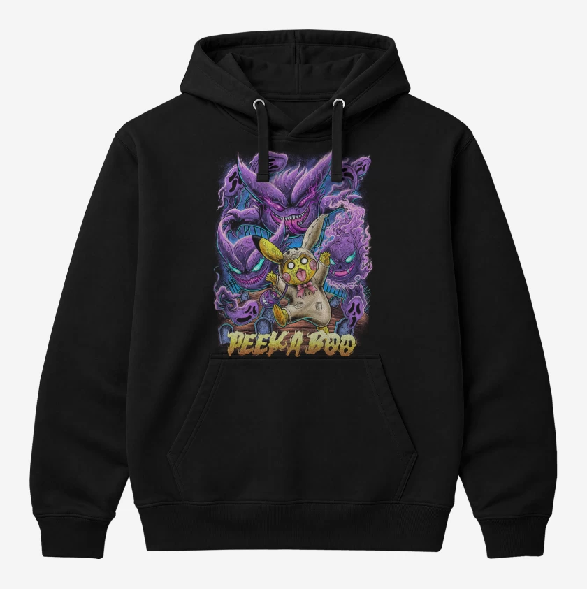 Polerón Canguro Negro de Peeka booo