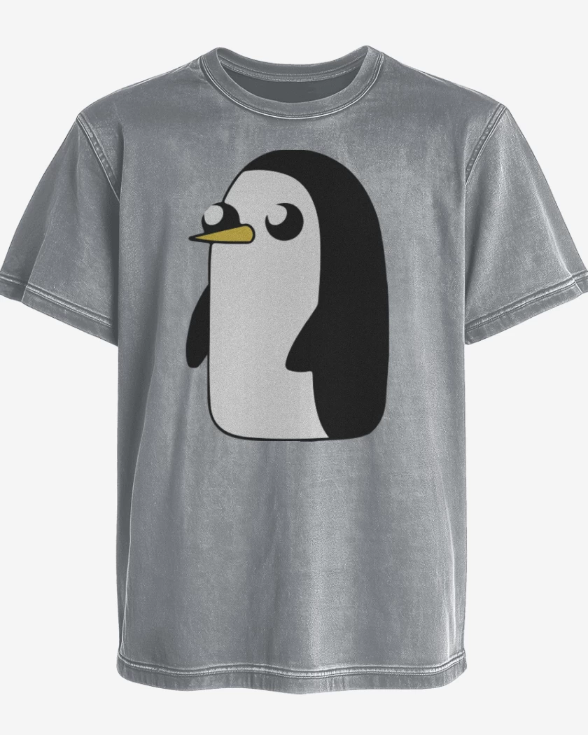 Polera desgastada Gris Melange de Gunter