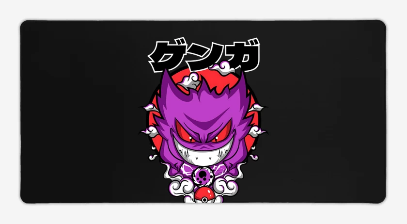 Mouse pad Gamer Negro de Pokemon fantasma