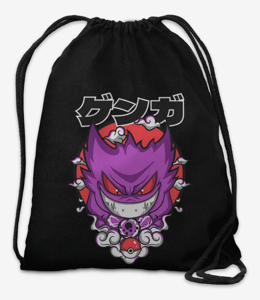 Mochila Negro de Pokemon fantasma