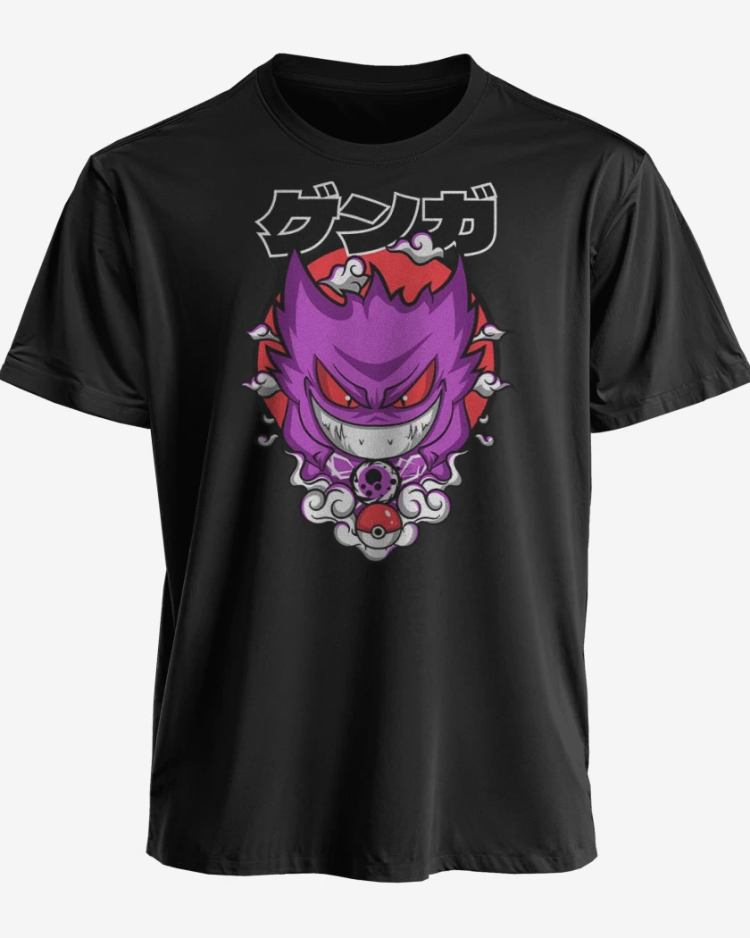 Polera premium Negro de Pokemon fantasma