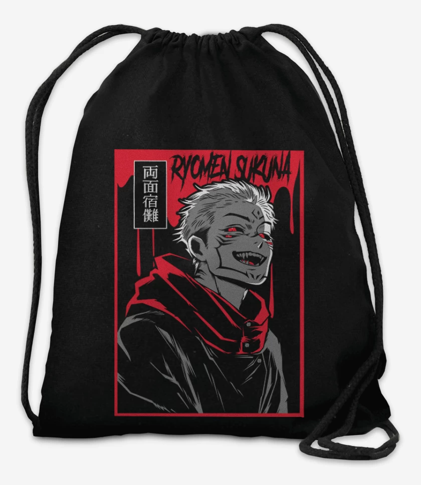Mochila Negro de Ryomen Sukuna
