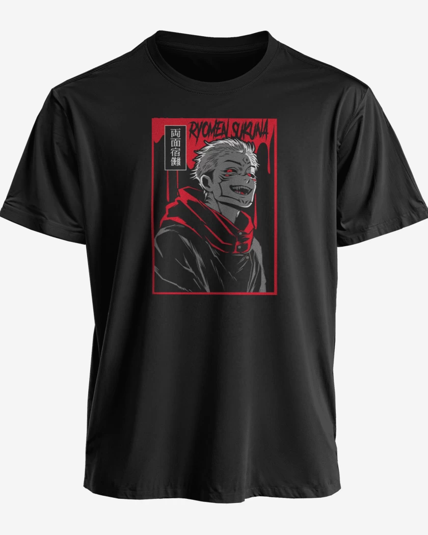 Polera premium Negro de Ryomen Sukuna