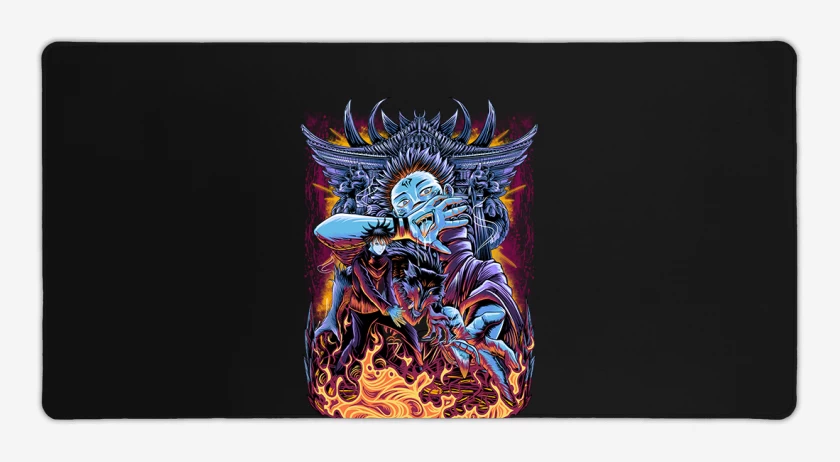 Mouse pad Gamer Negro de Sukuna jujutsu kaisen