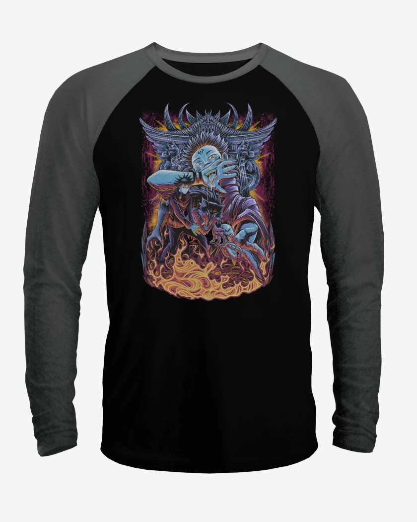 Polera Raglan Sukuna jujutsu kaisen