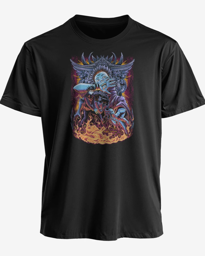 Polera premium Negro de Sukuna jujutsu kaisen