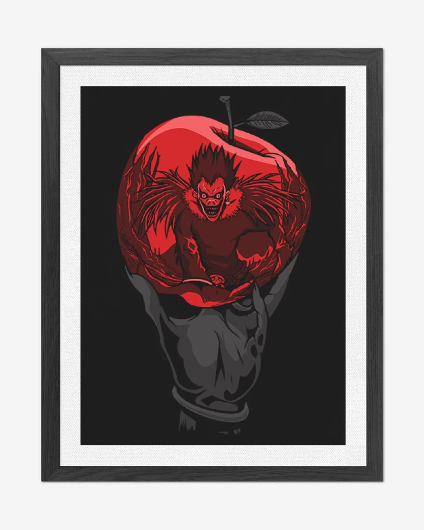 Cuadro decorativo Shinigami manzana