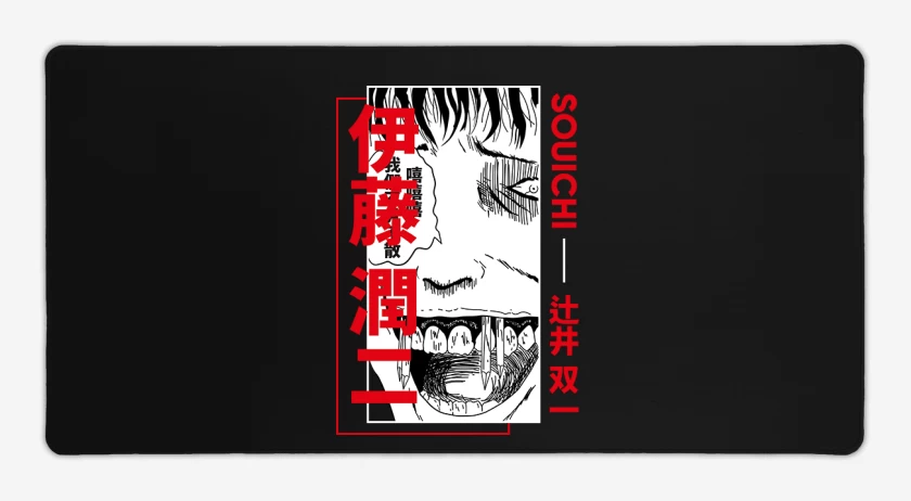 Mouse pad Gamer Negro de souichi