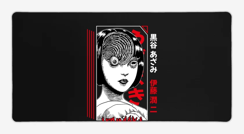 Mouse pad Gamer Negro de Uzumaki 1