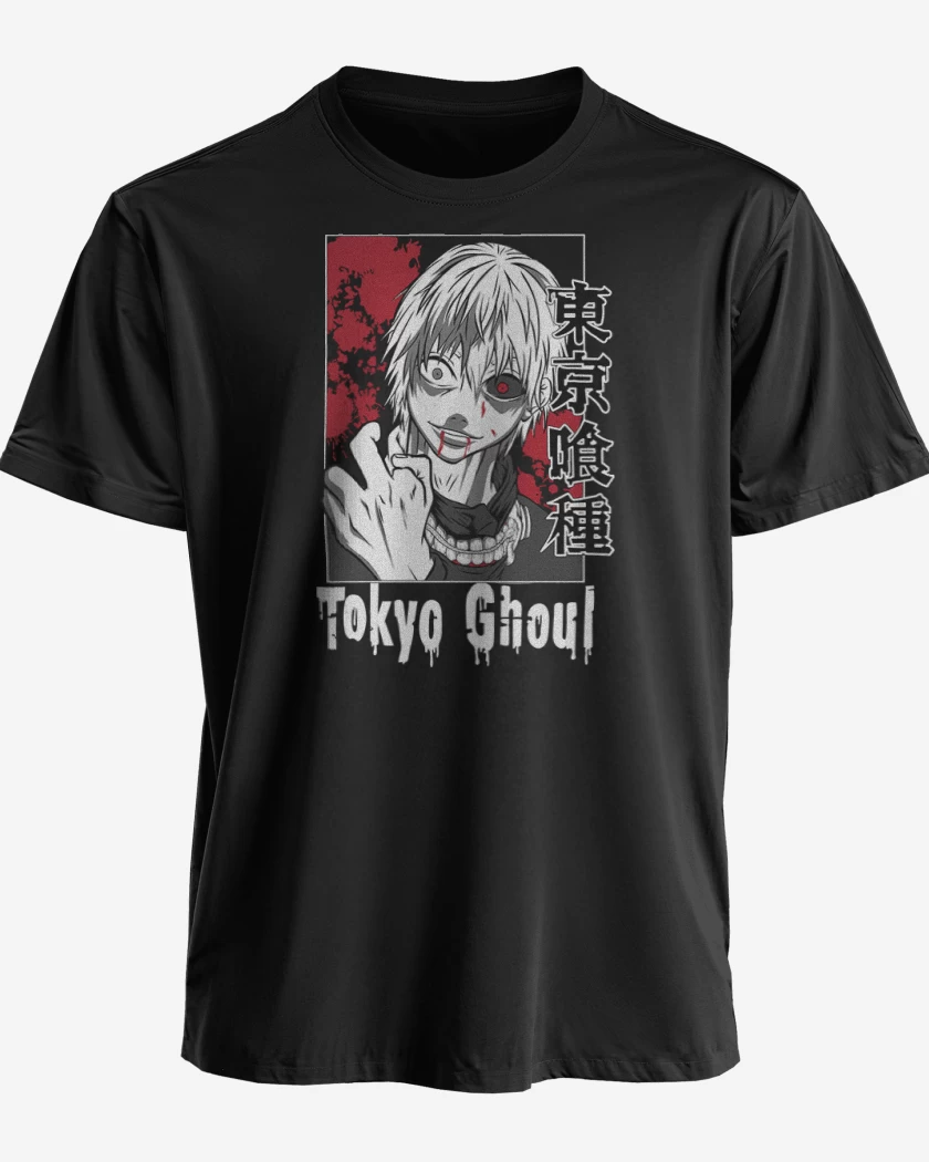 Polera premium Negro de tokio Ghoul