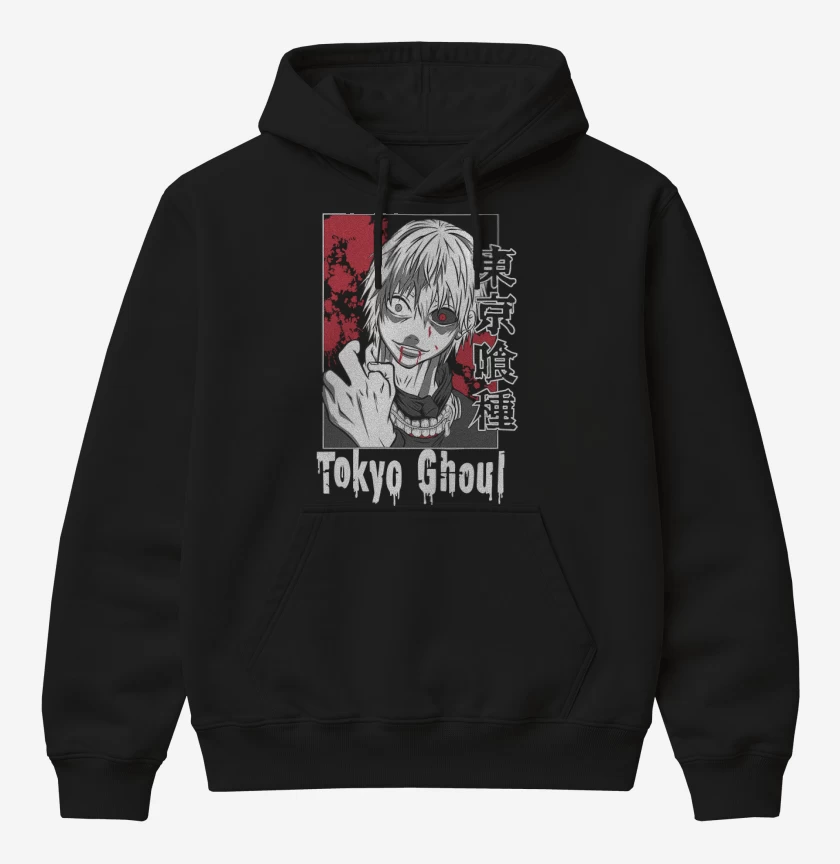 Poleron Canguro básico tokio Ghoul