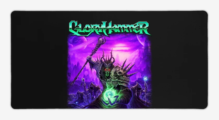 Mouse pad Gamer Negro de Gloryhammer Space 1992