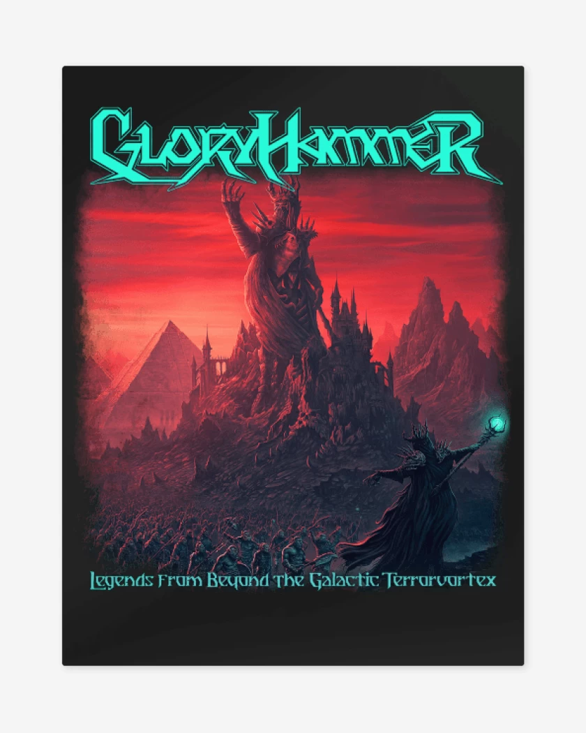 Print metalico Negro de Gloryhammer Terrorvortex
