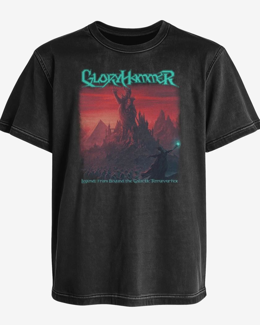 Polera desgastada Negro de Gloryhammer Terrorvortex