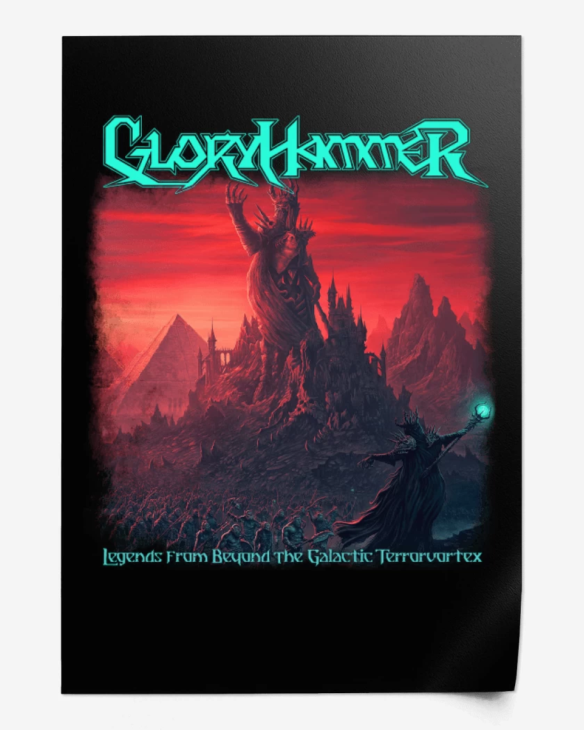 Print Negro de Gloryhammer Terrorvortex