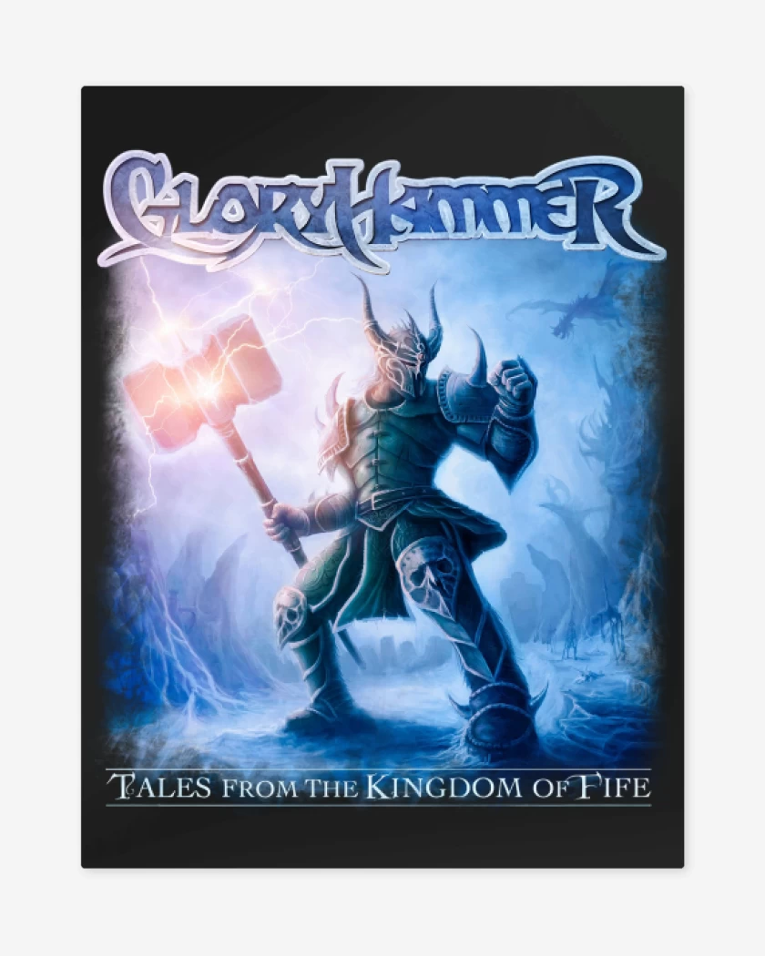 Print metalico Negro de Gloryhammer Kingdom of Fife