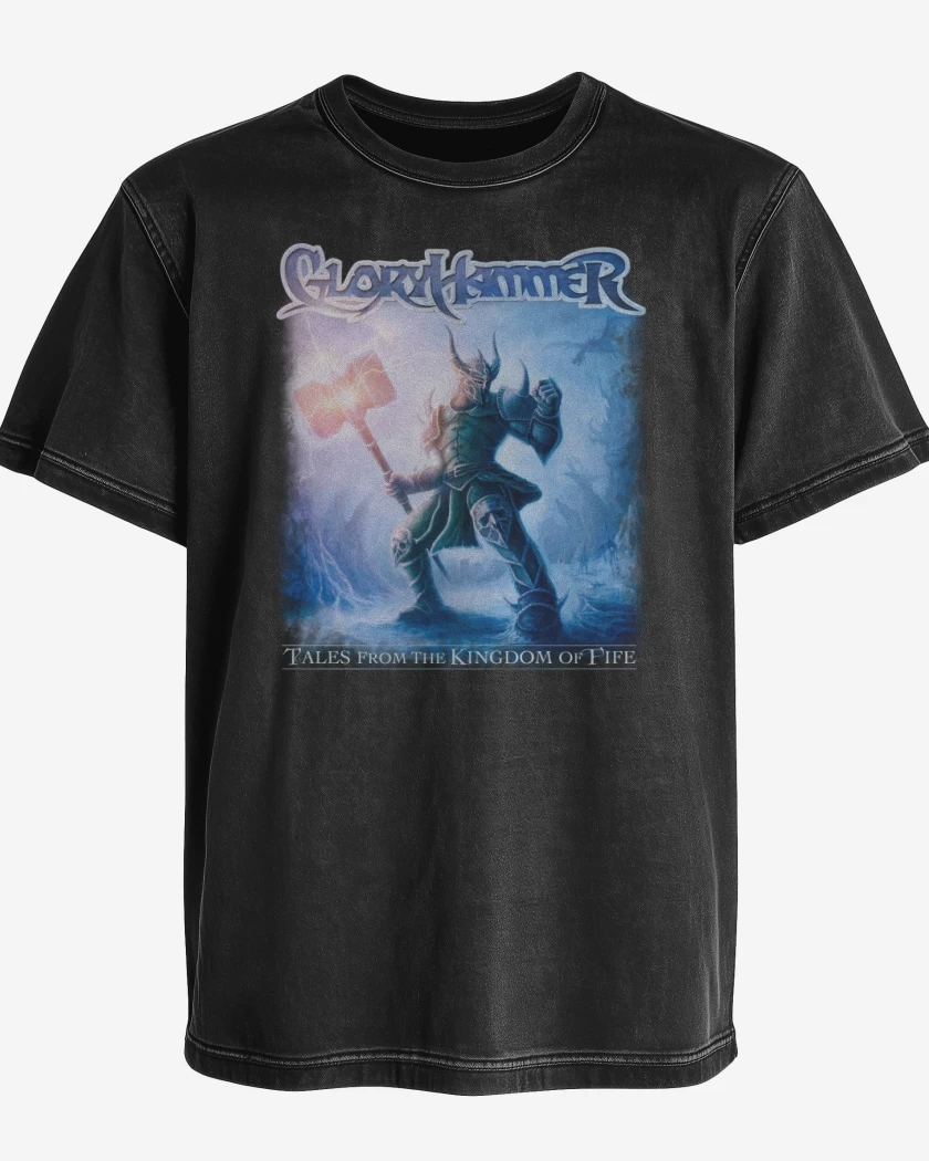 Polera desgastada Negro de Gloryhammer Kingdom of Fife