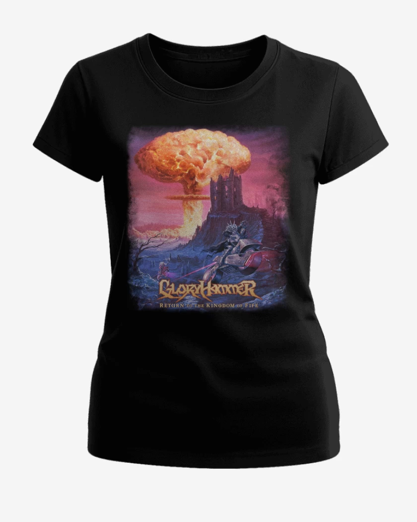 Polera de Mujer Negro de Gloryhammer Return 