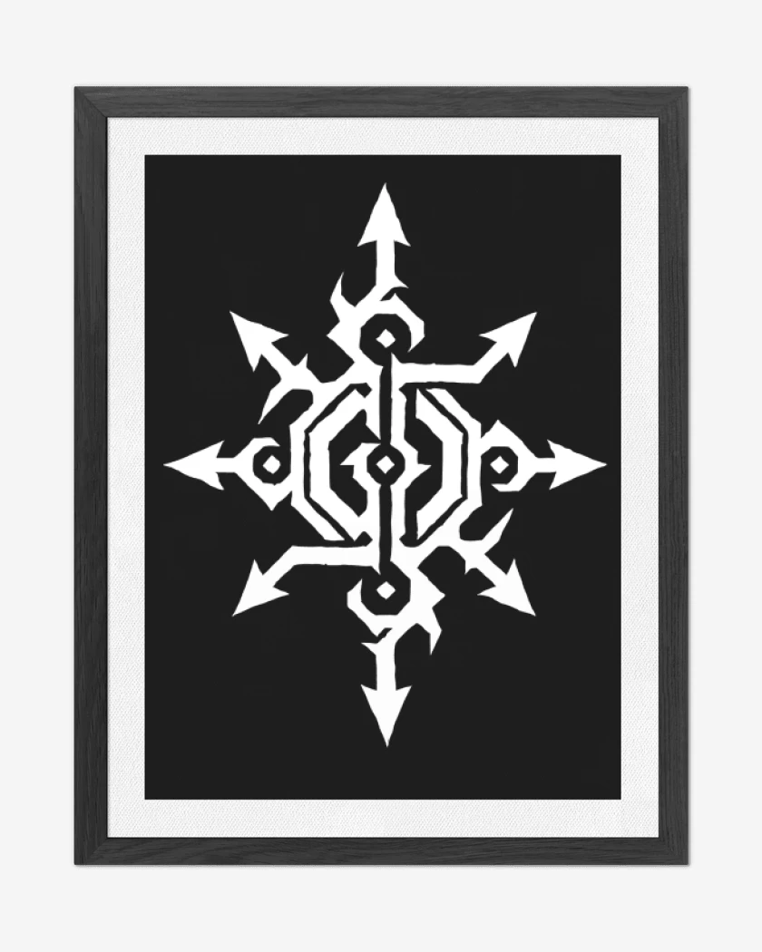 Cuadro decorativo Negro de Gloryhammer Logo