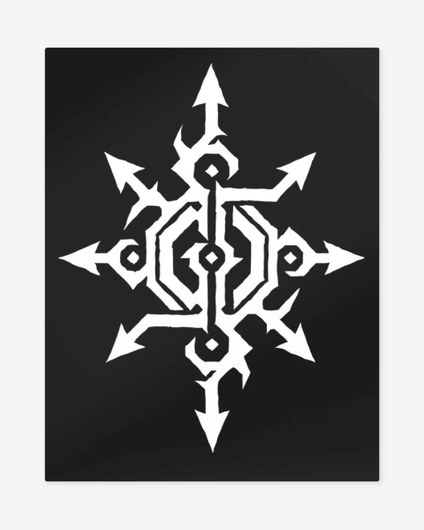 Print metalico Negro de Gloryhammer Logo