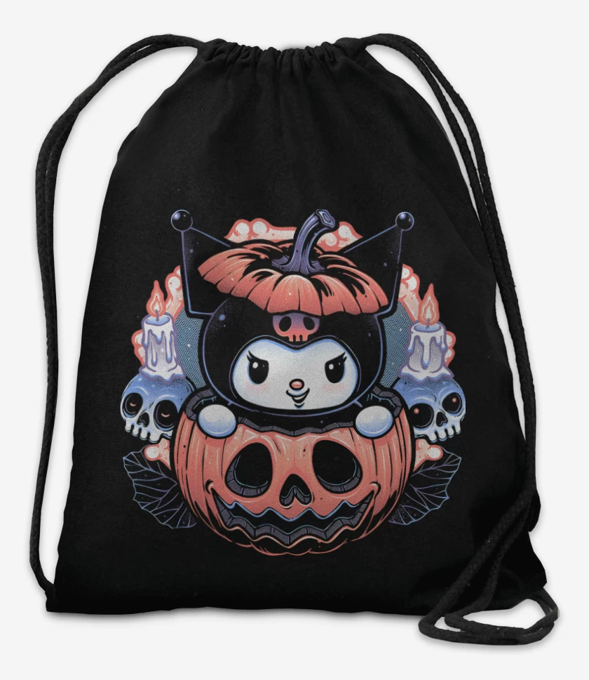 Mochila Negro de Kuromi Halloween