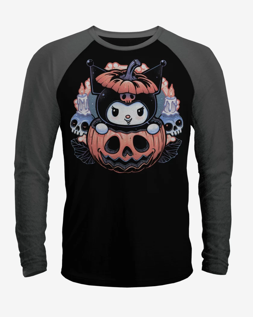 Polera Raglan Kuromi Halloween