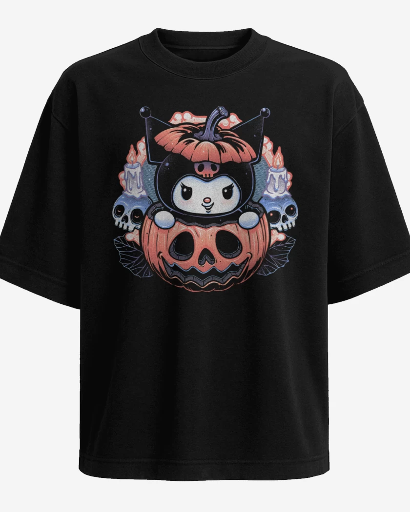 Polera Oversize Kuromi Halloween