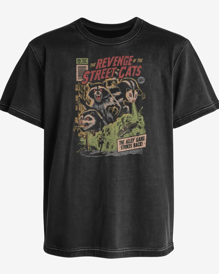 Polera desgastada Negro de Sucia Venganza