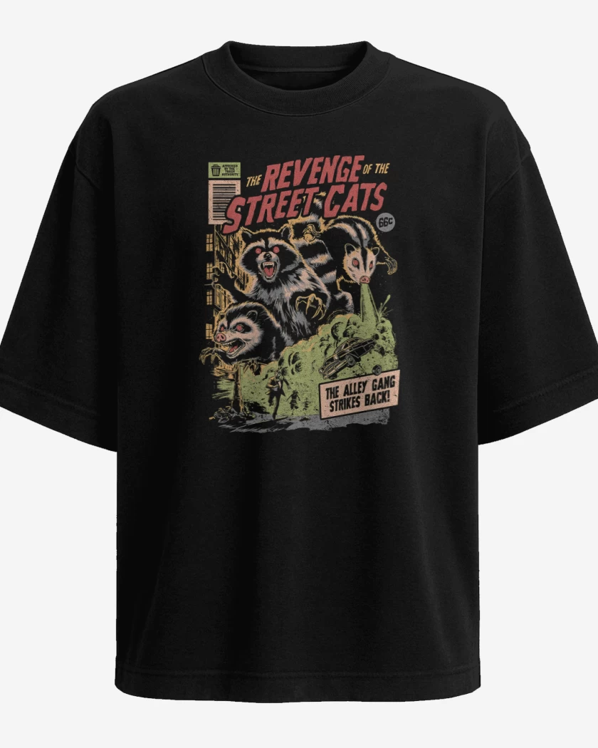 Polera Oversize Negro de Sucia Venganza