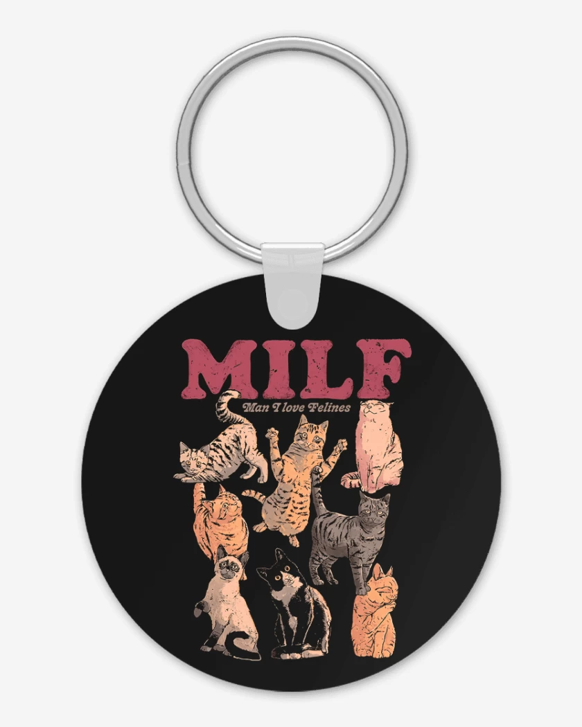 Llavero Negro de Los MILF
