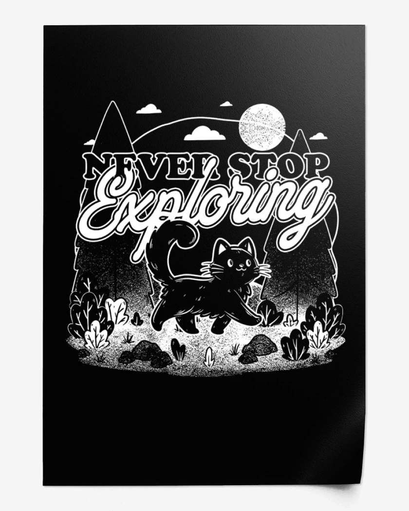 Print Gatito Explorador
