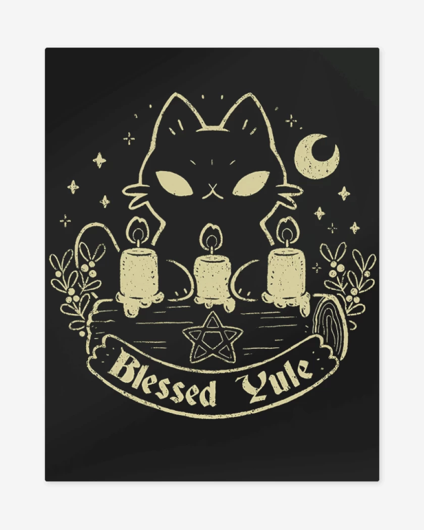 Print metalico Negro de Ritual Cat