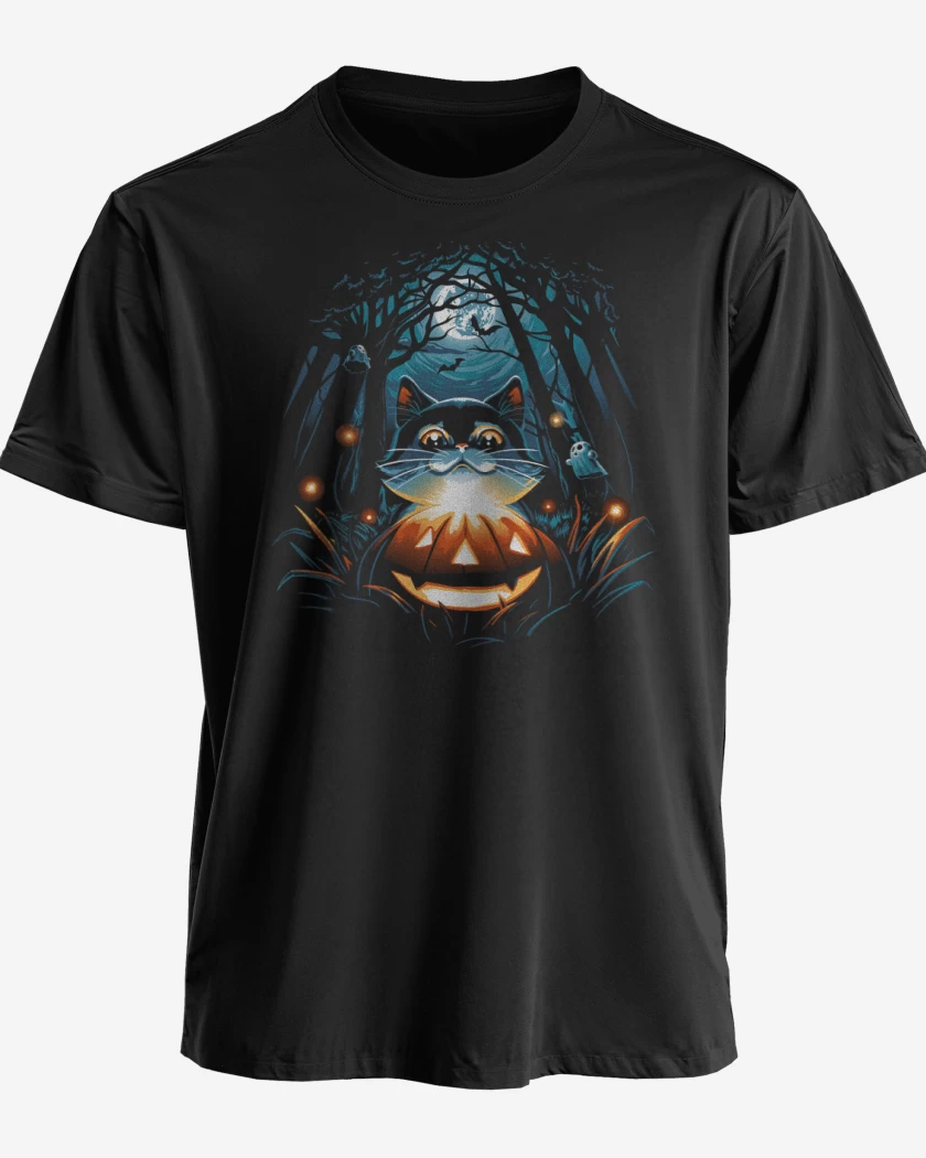 Polera Gatito Halloween