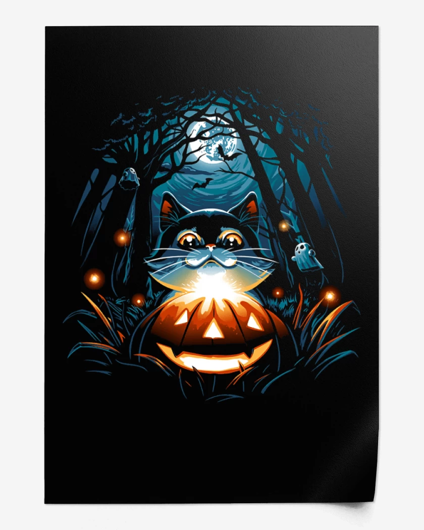 Print Gatito Halloween