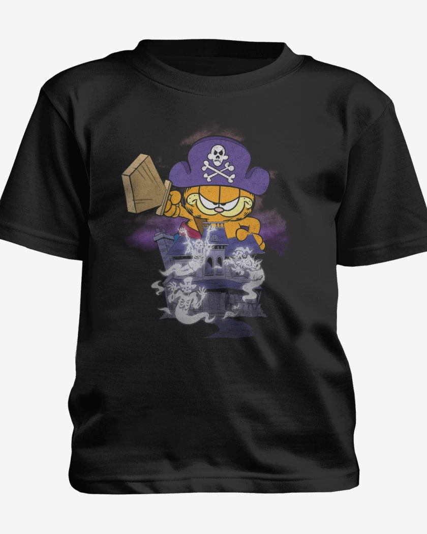 Polera de niño Negro de Capitán Garfield
