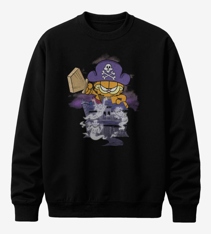 Poleron polo Negro de Capitán Garfield