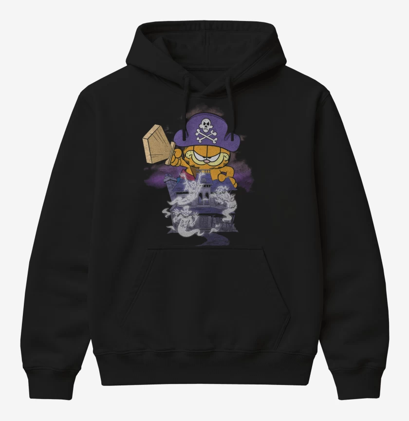 Poleron Canguro básico Negro de Capitán Garfield