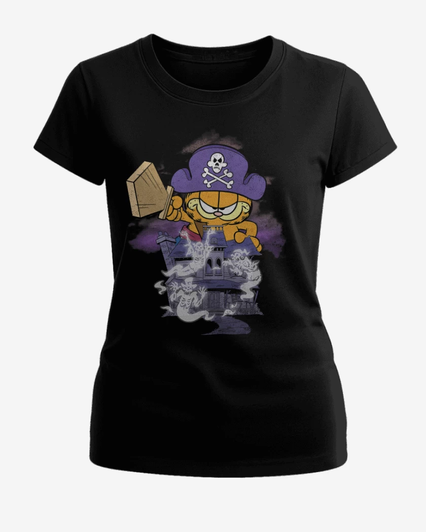 Polera de Mujer Negro de Capitán Garfield