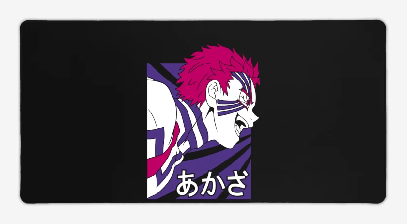 Mouse pad Gamer Negro de Akaza Demon