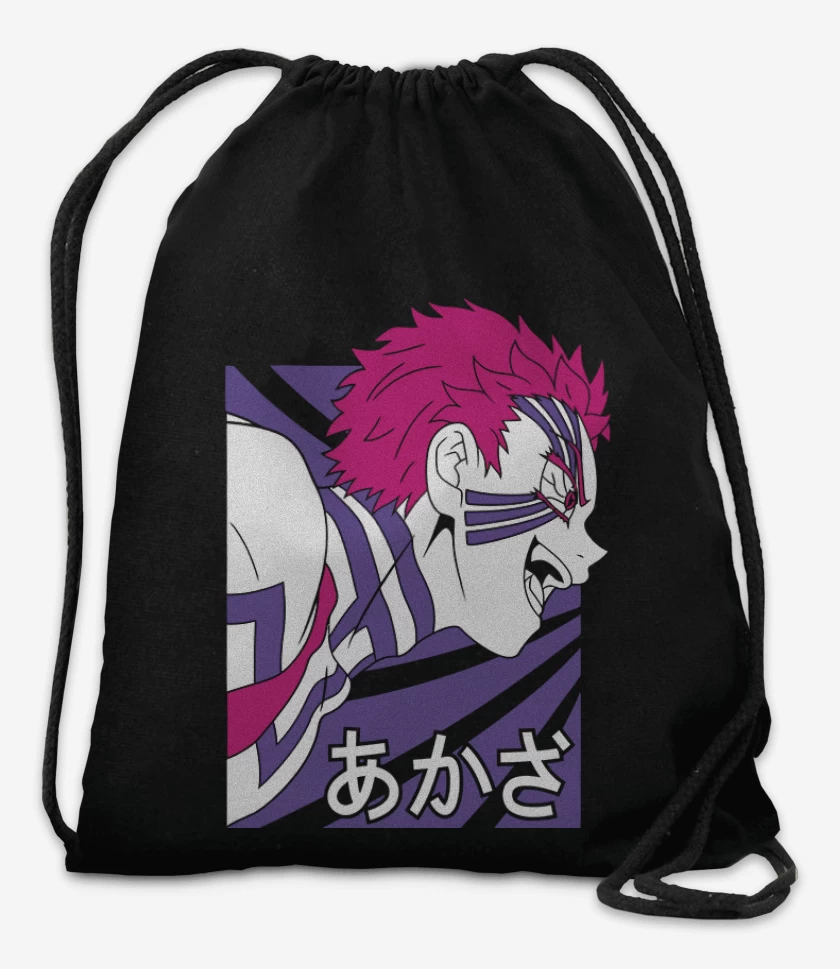 Mochila Negro de Akaza Demon