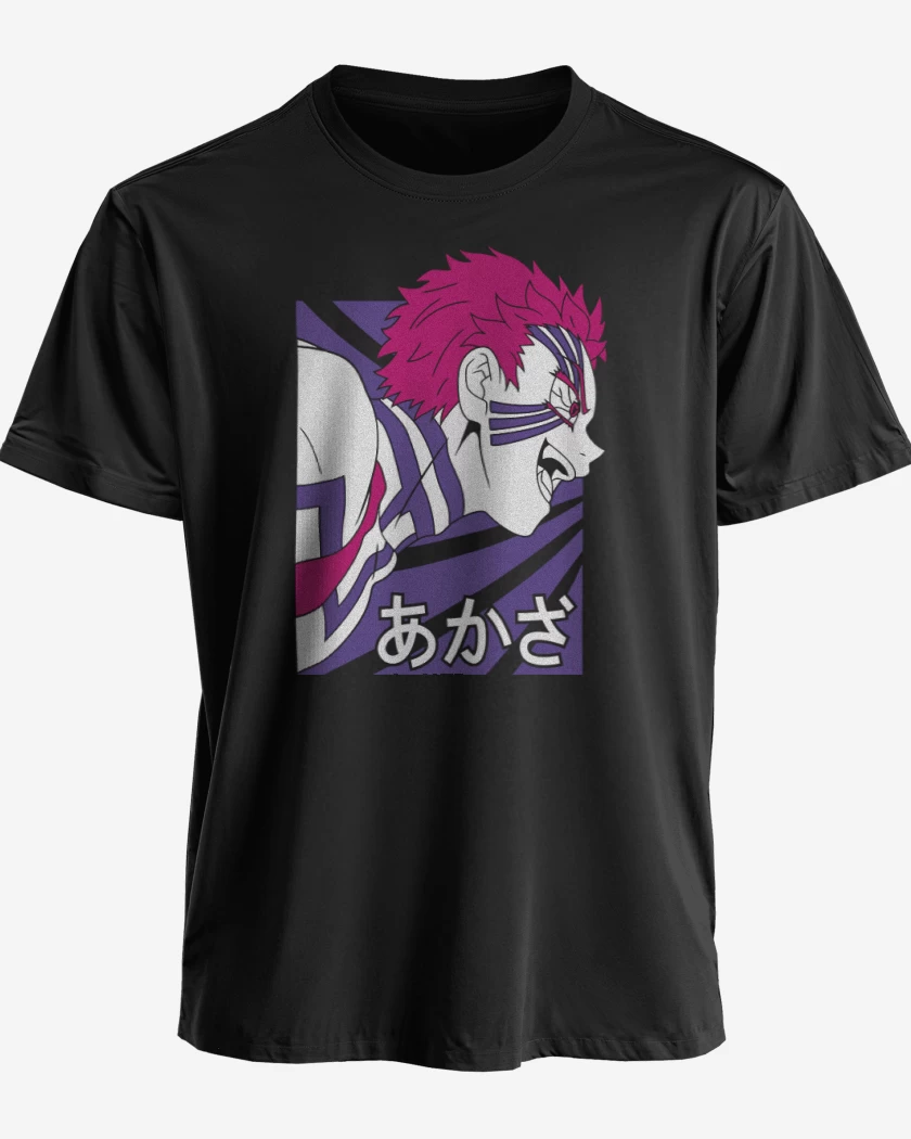 Polera premium Negro de Akaza Demon